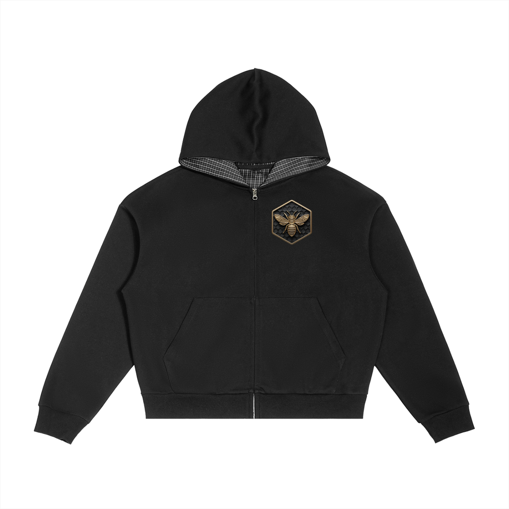 Classic gold script Zip Hoodie