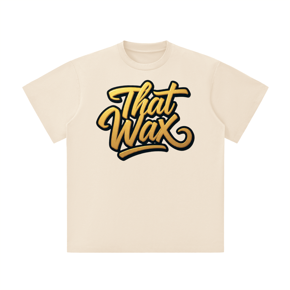 Gold Script Unisex Lightweight Oversized T-Shirt