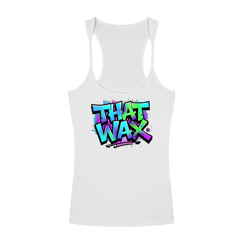 That Wax O.G. Women's Slim Fit Ribbed Racerback Tank Top