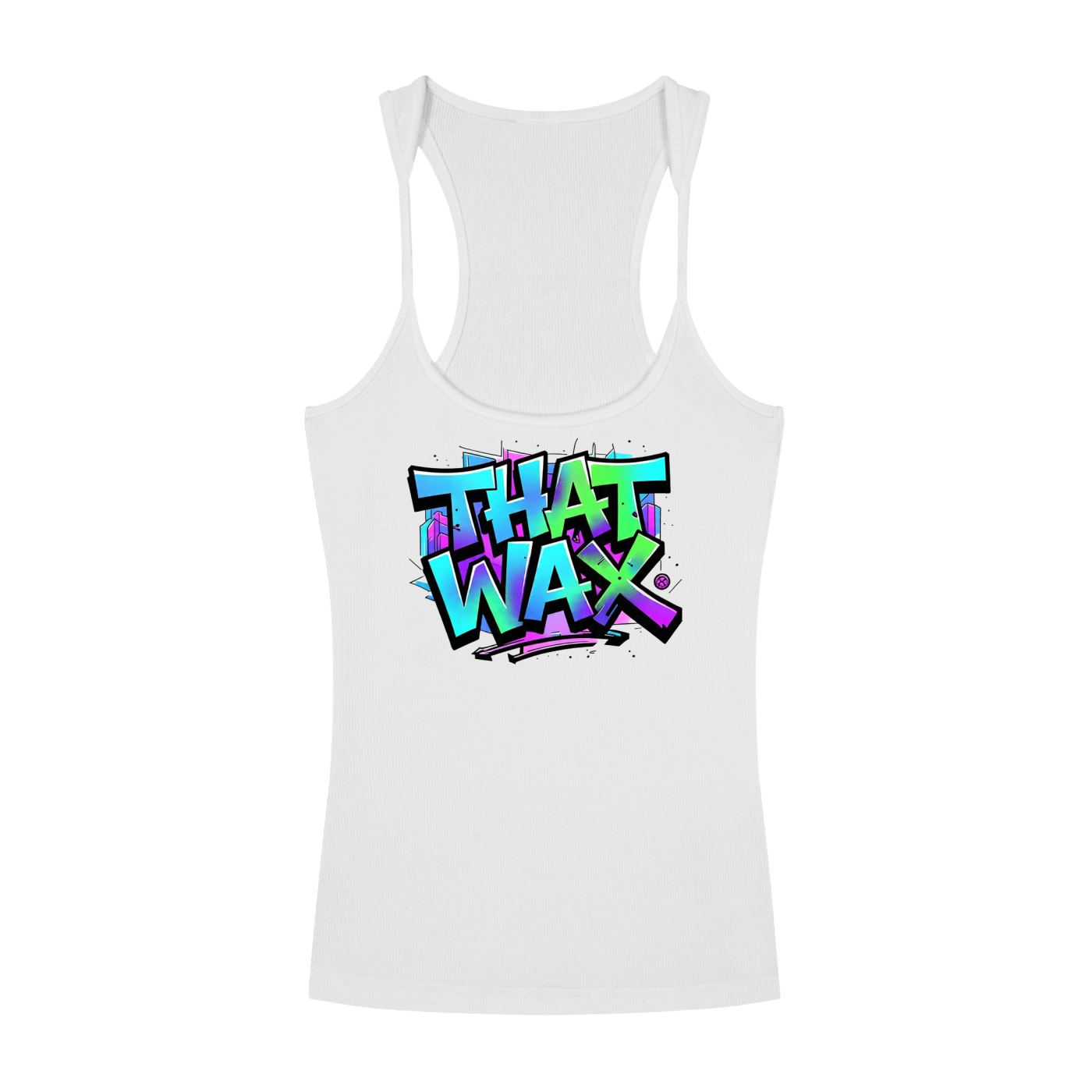 That Wax O.G. Women's Slim Fit Ribbed Racerback Tank Top