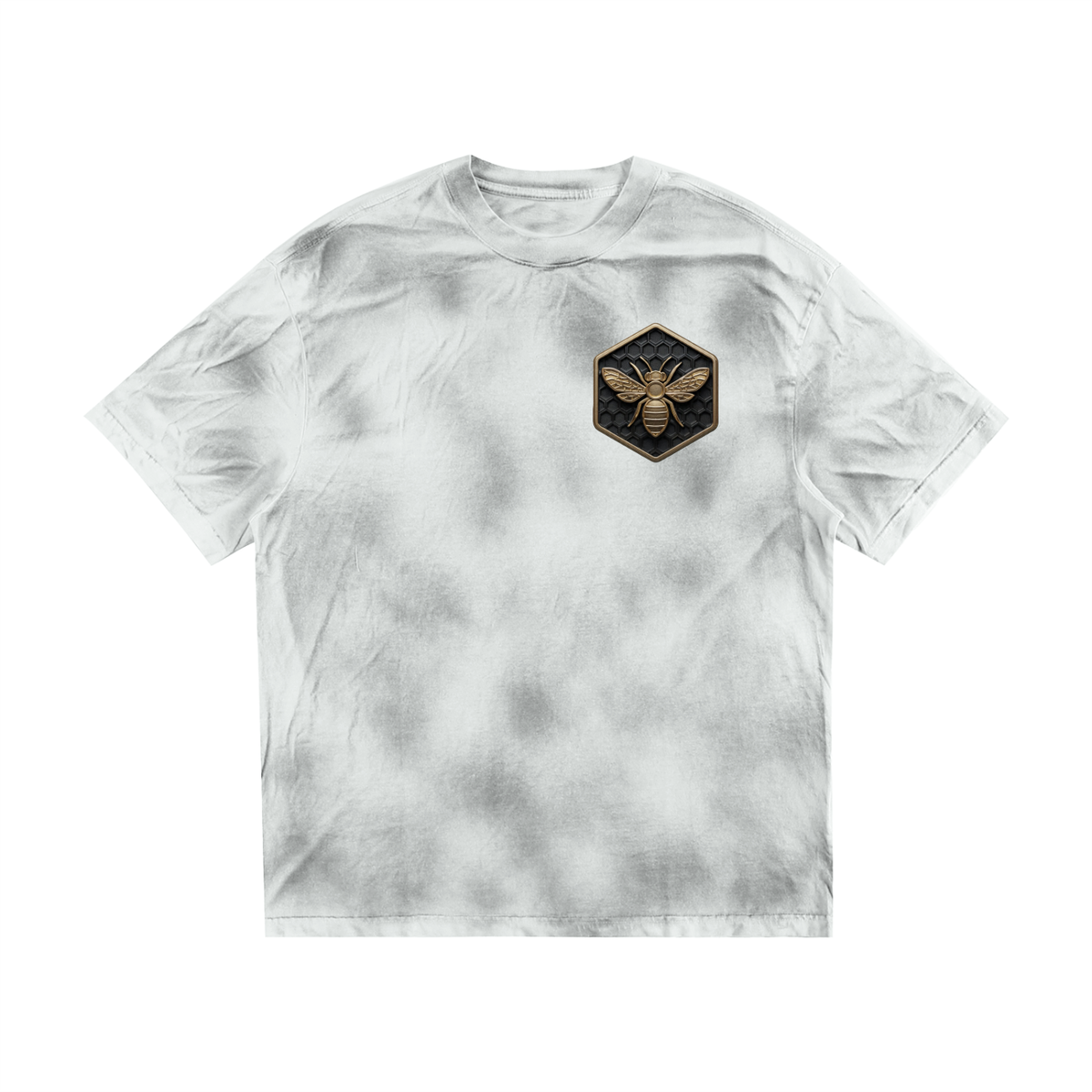 Black Script Dirty Washed Loose T-Shirt