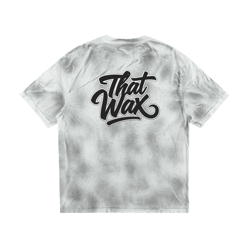 Black Script Dirty Washed Loose T-Shirt