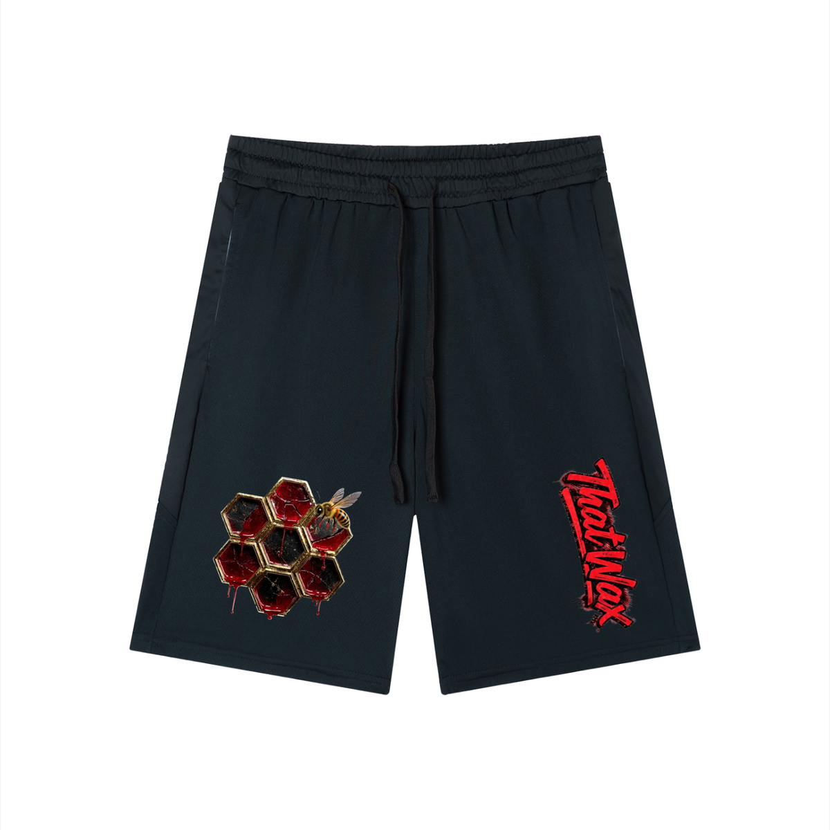 Bleeding honeycomb Men's Drawstring Active Shorts