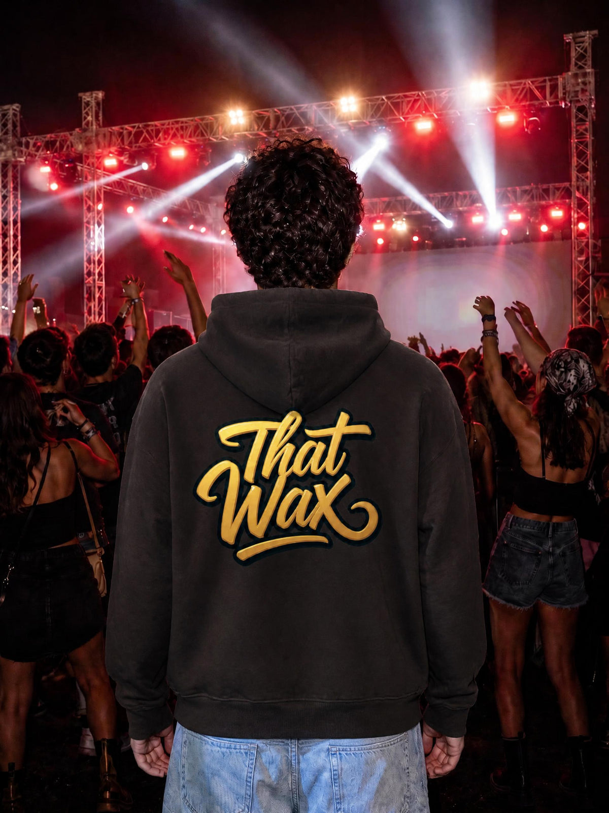 Classic gold script Zip Hoodie
