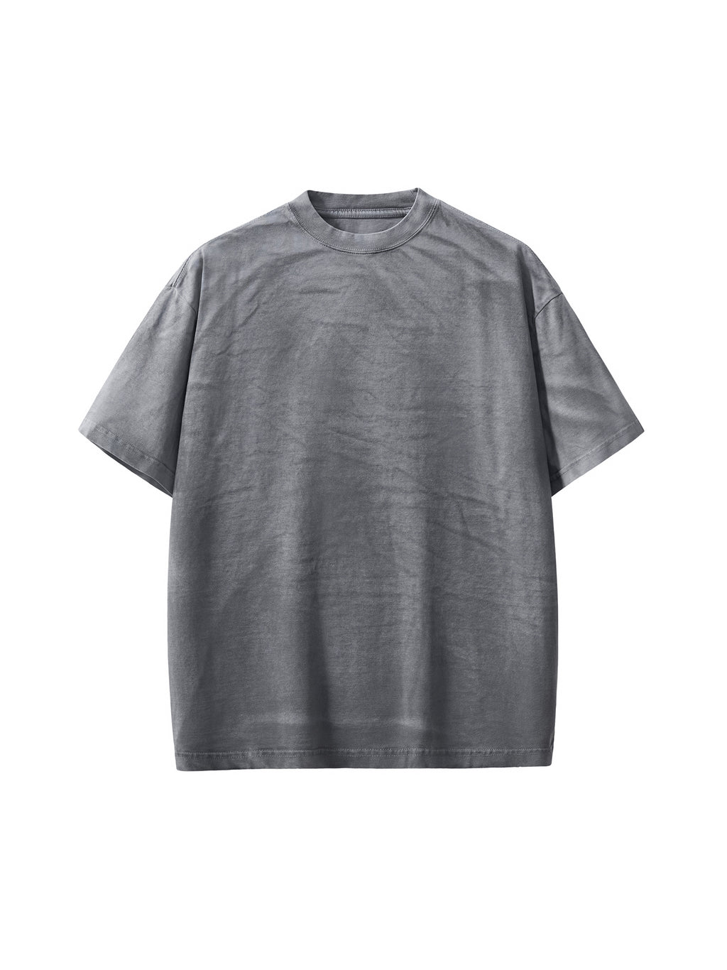 Black Script Dirty Washed Loose T-Shirt