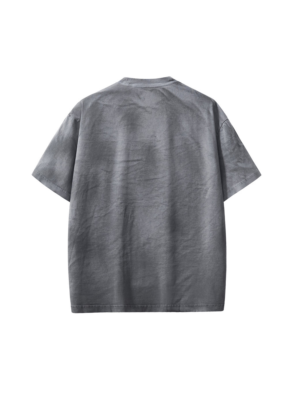 Black Script Dirty Washed Loose T-Shirt