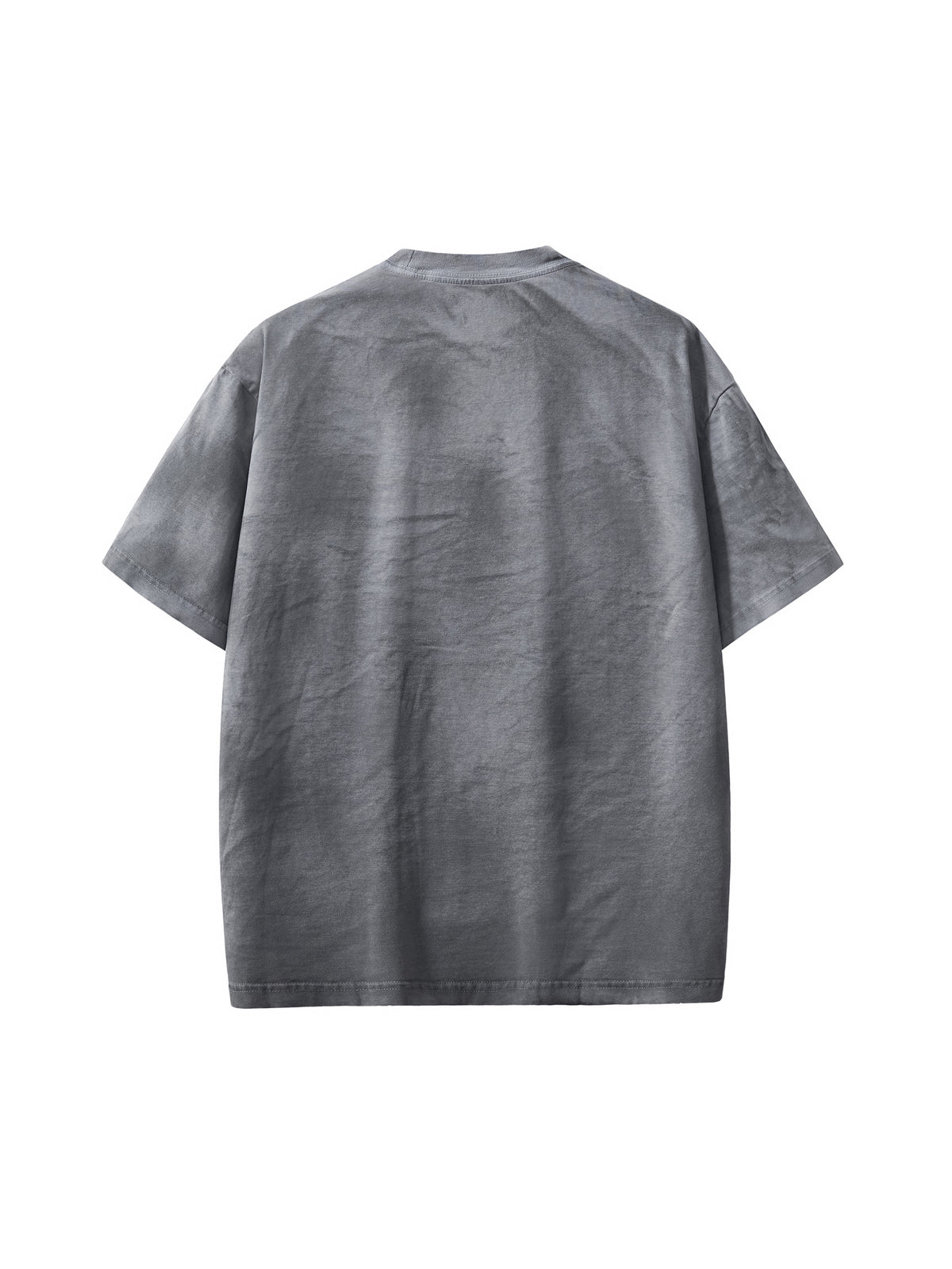Black Script Dirty Washed Loose T-Shirt